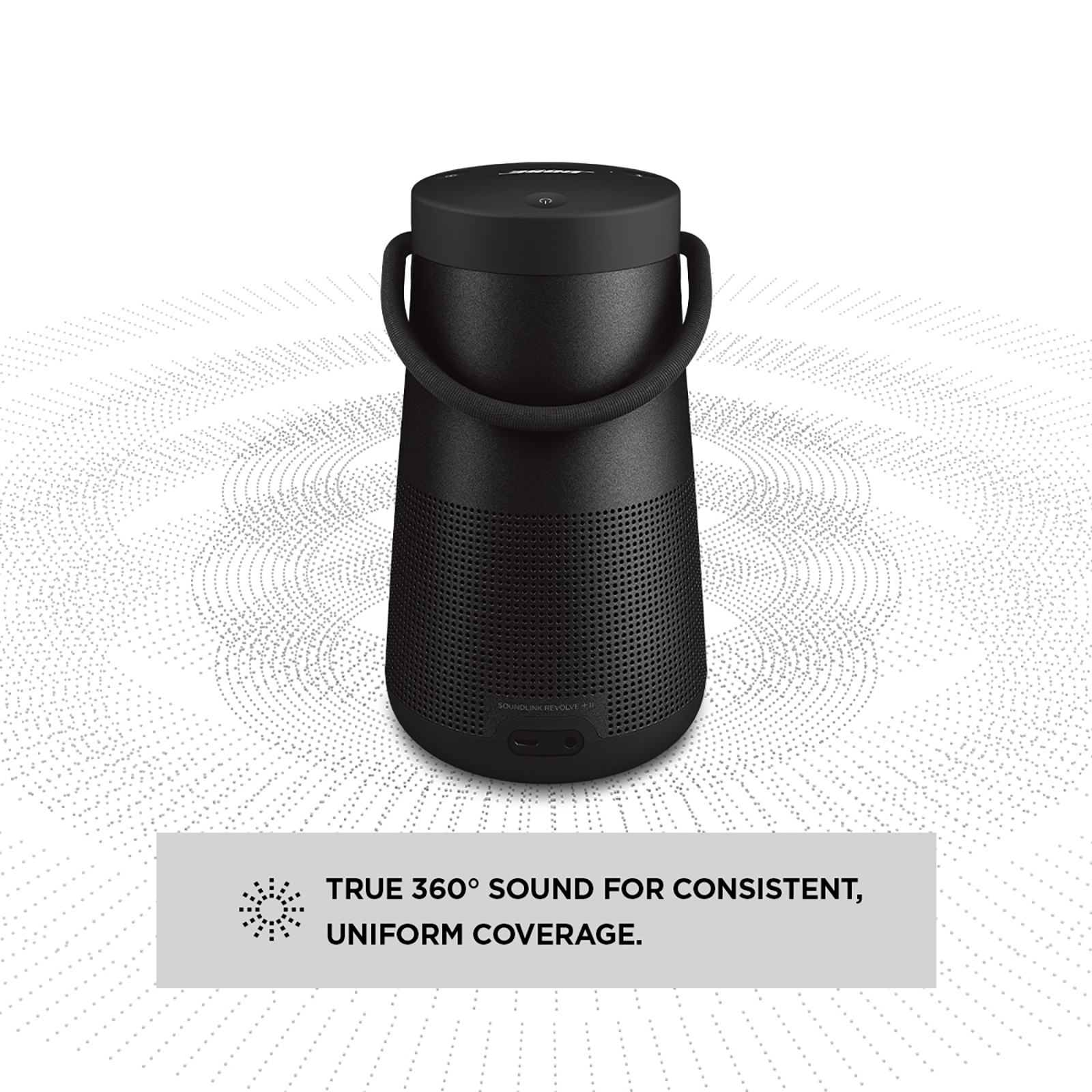 BOSE SoundLink Revolve II with Google Siri Compatible Smart Speaker 360 Degree Sound Triple Black